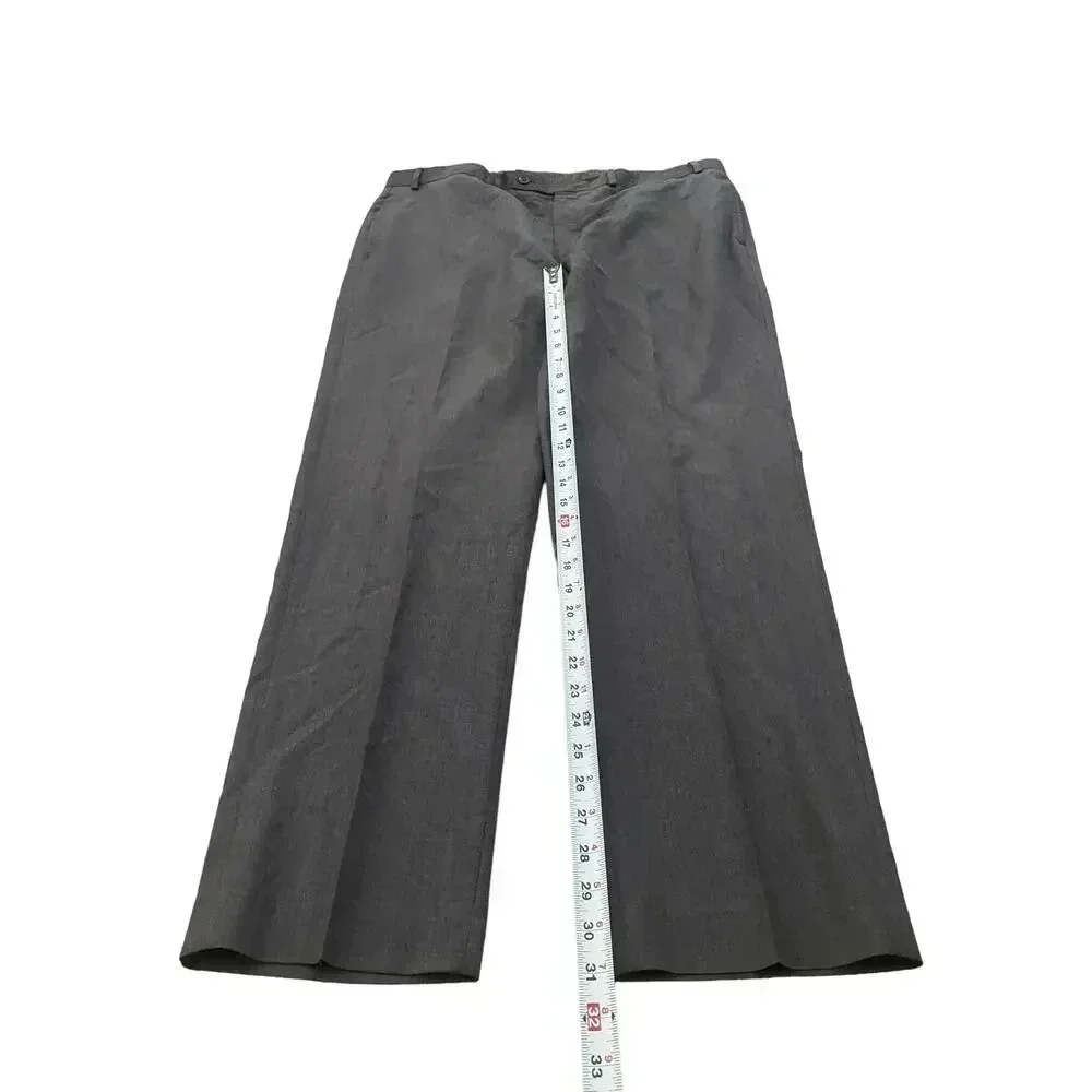 Lauren Ralph Lauren Gray Wide Leg Wool Pant Size Plus 40W X 32L